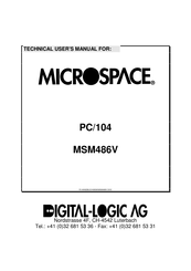 DIGITAL-LOGIC MICROSPACE PC/104 Technical  User's Manual