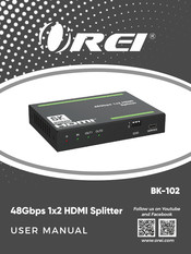 Orei BK-102 User Manual