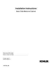 Kohler 33694-L-NA Installation Instructions Manual