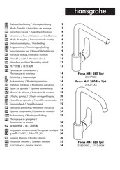 Hans Grohe Focus M41 280 Eco 1jet 31827 Series Instructions For Use/Assembly Instructions