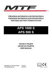 MTF APS 1000 S User Manual