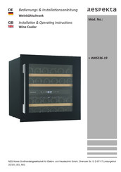 Respekta WKSE36-19 Installation & Operating Instructions Manual