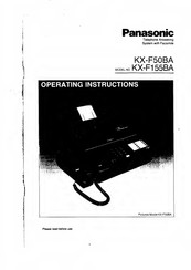 Panasonic KX-F50BA Operating Instructions Manual