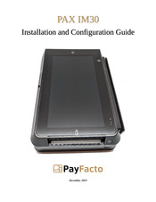 PayFacto PAX IM30 Installation And Configuration Manual