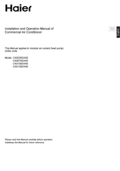 Haier CA0035EANE Installation And Operation Manual
