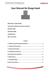Macro CXW-320-W8 User Manual