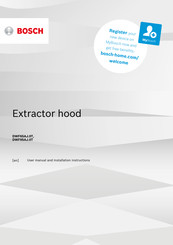 Bosch DWF65AJ 0T Series User Manual And Installation Instructions
