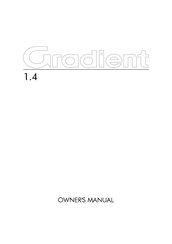 Gradient 1.4 Owner's Manual