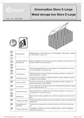 tepro Store X-Large Instruction Manual