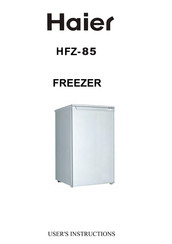 Haier HFZ-85 User Instructions