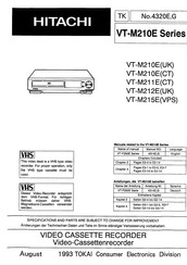 Hitachi VT-M210E Series Manual