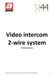 AVE DOMINA Smart VI2F-PE4 System Manual