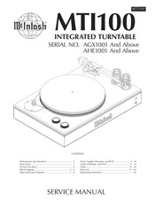McIntosh MTI100 Service Manual