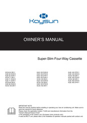 Kaysun KCIS-52 DR11 Owner's Manual