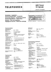 Telefunken TT 750 hifi Manual