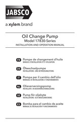 Xylem Jabsco 17830-0024 Installation And Operation Manual