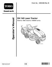 Toro DH 140 Operator's Manual