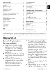 Smeg Classica Aesthetic SX61GM Manual
