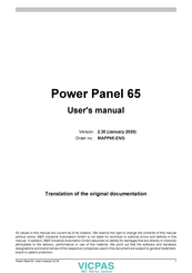Vicpas Power Panel 65 User Manual