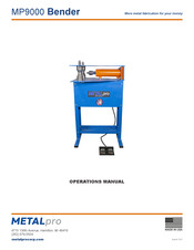 METALpro MP9000 Operation Manual