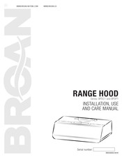 Broan BPDP148SS Installation Use And Care Manual