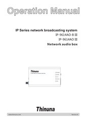 Thinuna IP-9614AO-B III Operation Manual
