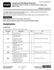 Toro CrossTrax 03645 Installation Instructions Manual