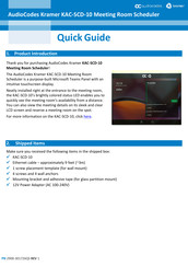 AudioCodes kramer KAC-SCD-10 Quick Manual