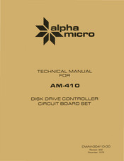 Alpha Micro AM-410 Technical Manual