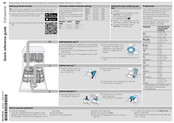 Siemens iQ500 SN25ZI07CE Quick Reference Manual