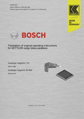 Bosch Quadriga Cargoline 11G Translation Of Original Operating Instructions