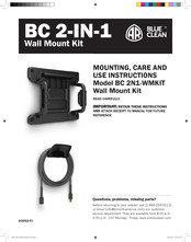 Blue Clean BC 2N1-WMKIT Mounting Instructions