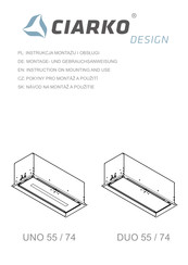 Ciarko CDZ7405C Instruction On Mounting And Use Manual