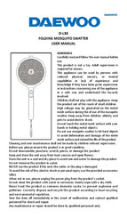 Daewoo D-L38 User Manual