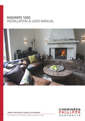 Cheminees Philippe RADIANTE 1000 Installation & User Manual