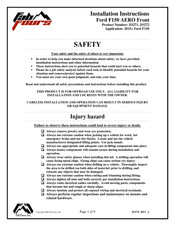 Fab Fours AERO FF15-D3271-1 Installation Instructions Manual