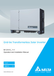 Delta M125HV 111 Operation And Installation Manual