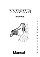 Proxxon BFW 40/E Manual