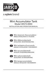 Xylem JABSCO 30573-0003 Installation And Operation Manual
