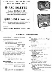 AWA 718-C Technical Information And Service Data