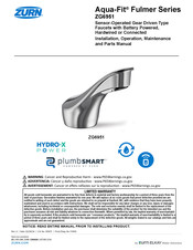 ZURN Aqua-Fit Fulmer ZG6951-W2 Installation, Operation, Maintenance And Parts Manual