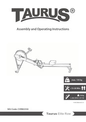 Taurus Elite Row Assembly And Operating Instructions Manual