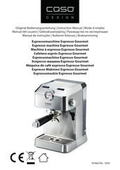 CASO DESIGN 1820 Instruction Manual