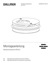 Dallmer 545015 Mounting Instructions