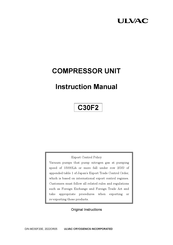 Ulvac C30F4 Instruction Manual
