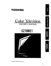 Toshiba CZ19M21 Owner's Manual