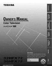 Toshiba 36HFX72 Owner's Manual