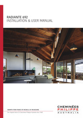 Cheminees Philippe RADIANTE 692 Installation & User Manual