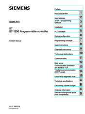 Siemens SIMATIC S7-1200 System Manual