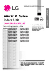 LG MULTI V LRNU12GTEA0 Owner's Manual